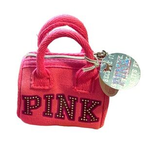 Rare PINK keychain Victoria Secret mini duffle